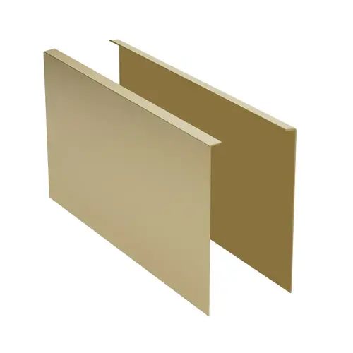 Turboflex Satin Brass 120" Cladding for Top Mount Base Shoe Turboflex Satin Brass 120" Cladding for Top Mount Base Shoe