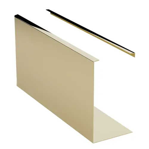 Turboflex Polished Brass 120" Cladding for Fascia Mount Base Shoe Turboflex Polished Brass 120" Cladding for Fascia Mount Base Shoe