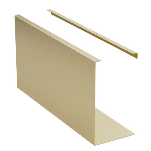Turboflex Satin Brass 120" Cladding for Fascia Mount Base Shoe Turboflex Satin Brass 120" Cladding for Fascia Mount Base Shoe