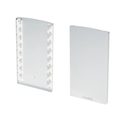 TurboFlex Fascia Mount Clear Anodized Aluminum Left End Cap TurboFlex Fascia Mount Clear Anodized Aluminum Left End Cap