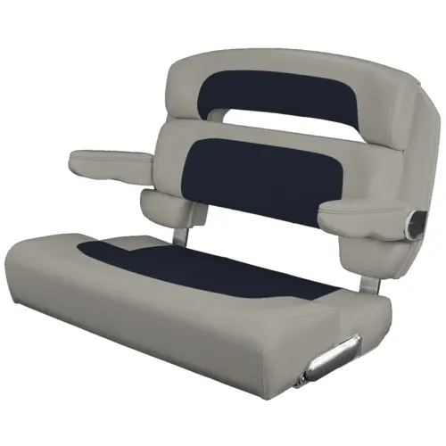 Custom Capri Helm Bench Seat, 36" Capriccio Navy Custom Capri Helm Bench Seat, 36" Capriccio Navy