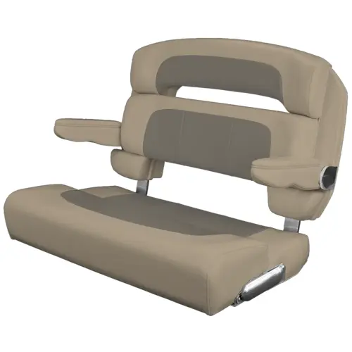 Custom Capri Helm Bench Seat, 36" Capriccio Cadet Grey Custom Capri Helm Bench Seat, 36" Capriccio Cadet Grey