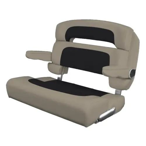 40" Custom Capri Helm Bench, Single Bolster Capriccio Black 40" Custom Capri Helm Bench, Single Bolster Capriccio Black