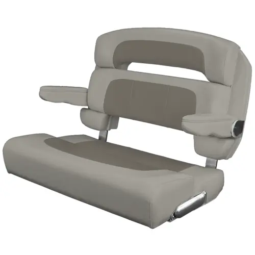 Custom Capri Helm Bench Seat, 36" Capriccio Cadet Grey Custom Capri Helm Bench Seat, 36" Capriccio Cadet Grey