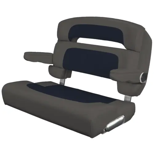 Custom Capri Helm Bench Seat, 36" Capriccio Navy Custom Capri Helm Bench Seat, 36" Capriccio Navy