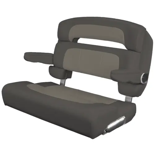 Custom Capri Helm Bench Seat, 36" Capriccio Cadet Grey Custom Capri Helm Bench Seat, 36" Capriccio Cadet Grey