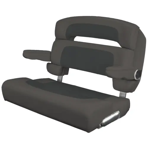 Custom Capri Helm Bench Seat, 36" Capriccio Charcoal Custom Capri Helm Bench Seat, 36" Capriccio Charcoal
