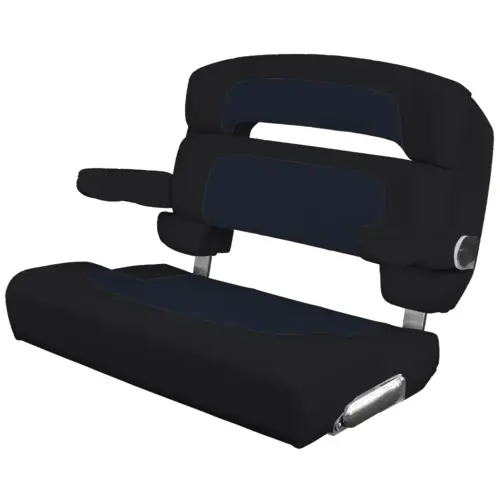 Custom Capri Helm Bench Seat, 36" Capriccio Navy Custom Capri Helm Bench Seat, 36" Capriccio Navy