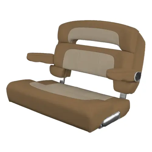 40" Custom Capri Helm Bench, Single Bolster Capriccio Vellum 40" Custom Capri Helm Bench, Single Bolster Capriccio Vellum