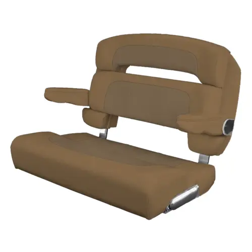 40" Custom Capri Helm Bench, Single Bolster Capriccio Heather Beige 40" Custom Capri Helm Bench, Single Bolster Capriccio Heather Beige