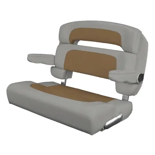 40" Custom Capri Helm Bench, Single Bolster Capriccio Toast 40" Custom Capri Helm Bench, Single Bolster Capriccio Toast