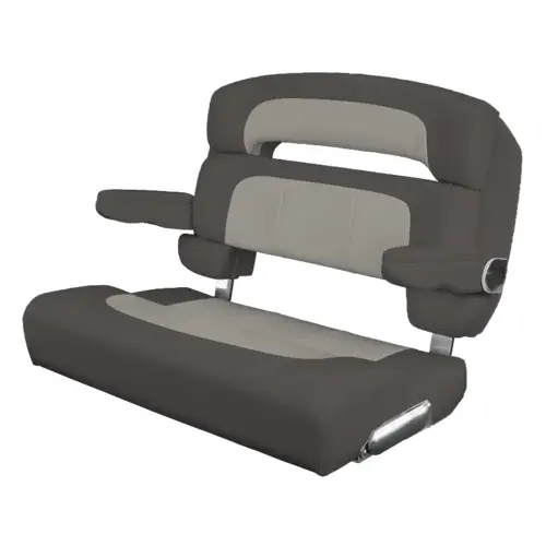 40" Custom Capri Helm Bench, Single Bolster Capriccio Cloud 40" Custom Capri Helm Bench, Single Bolster Capriccio Cloud