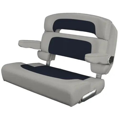 Custom Capri Helm Bench Seat, 36" Capriccio Navy Custom Capri Helm Bench Seat, 36" Capriccio Navy