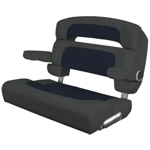 Custom Capri Helm Bench Seat, 36" Capriccio Navy Custom Capri Helm Bench Seat, 36" Capriccio Navy