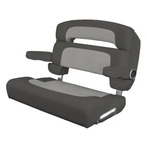 40" Custom Capri Helm Bench, Single Bolster Capriccio Salt 40" Custom Capri Helm Bench, Single Bolster Capriccio Salt