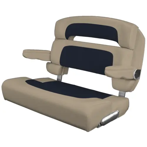 Custom Capri Helm Bench Seat, 36" Capriccio Navy Custom Capri Helm Bench Seat, 36" Capriccio Navy