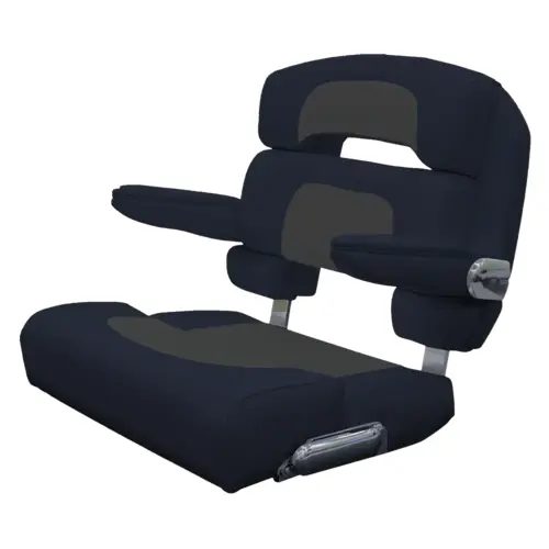 25" Custom Capri Deluxe Helm Chair Capriccio Charcoal 25" Custom Capri Deluxe Helm Chair Capriccio Charcoal