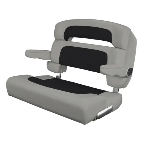 40" Custom Capri Helm Bench, Single Bolster Capriccio Black 40" Custom Capri Helm Bench, Single Bolster Capriccio Black