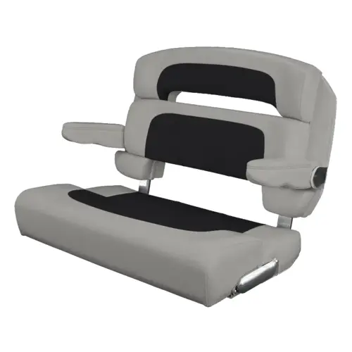 40" Custom Capri Helm Bench, Single Bolster Capriccio Black 40" Custom Capri Helm Bench, Single Bolster Capriccio Black