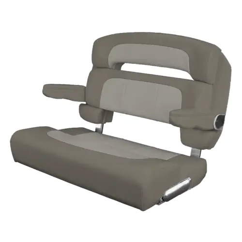 40" Custom Capri Helm Bench, Single Bolster Capriccio Cloud 40" Custom Capri Helm Bench, Single Bolster Capriccio Cloud