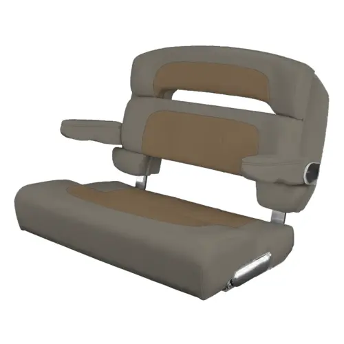 40" Custom Capri Helm Bench, Single Bolster Capriccio Heather Beige 40" Custom Capri Helm Bench, Single Bolster Capriccio Heather Beige