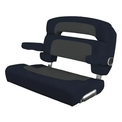 40" Custom Capri Helm Bench, Single Bolster Capriccio Charcoal 40" Custom Capri Helm Bench, Single Bolster Capriccio Charcoal