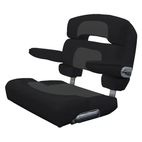 25" Custom Capri Deluxe Helm Chair Capriccio Charcoal 25" Custom Capri Deluxe Helm Chair Capriccio Charcoal