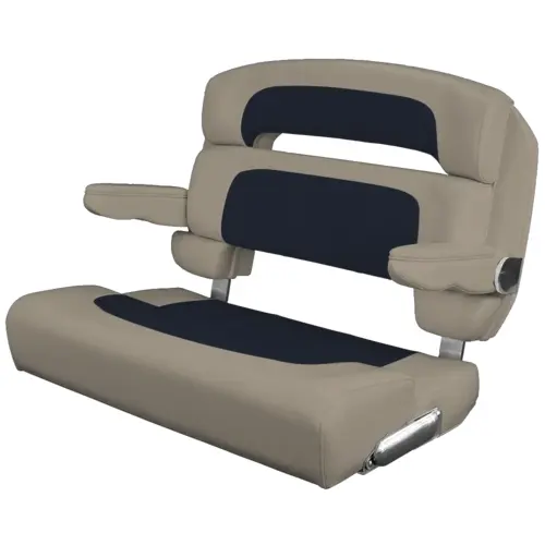 Custom Capri Helm Bench Seat, 36" Capriccio Navy Custom Capri Helm Bench Seat, 36" Capriccio Navy
