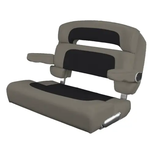 40" Custom Capri Helm Bench, Single Bolster Capriccio Black 40" Custom Capri Helm Bench, Single Bolster Capriccio Black