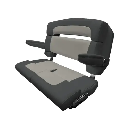 40" Custom Capri Helm Bench, Double Bolster Capriccio Cloud 40" Custom Capri Helm Bench, Double Bolster Capriccio Cloud