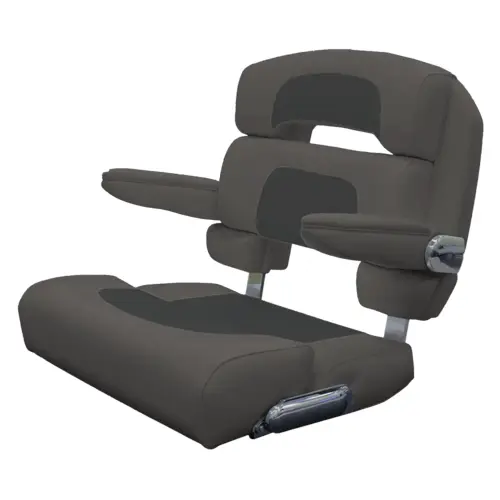 25" Custom Capri Deluxe Helm Chair Capriccio Charcoal 25" Custom Capri Deluxe Helm Chair Capriccio Charcoal