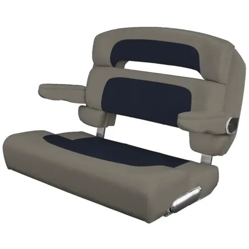 Custom Capri Helm Bench Seat, 36" Capriccio Navy Custom Capri Helm Bench Seat, 36" Capriccio Navy