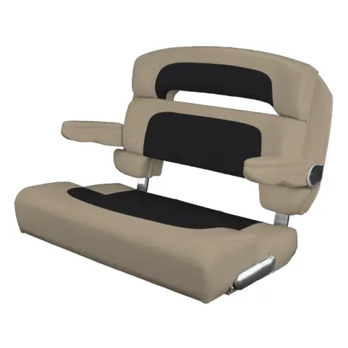 40" Custom Capri Helm Bench, Single Bolster Capriccio Black 40" Custom Capri Helm Bench, Single Bolster Capriccio Black