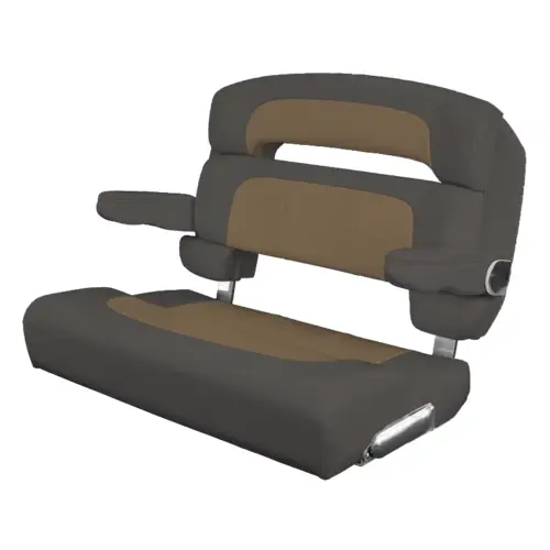 40" Custom Capri Helm Bench, Single Bolster Capriccio Heather Beige 40" Custom Capri Helm Bench, Single Bolster Capriccio Heather Beige