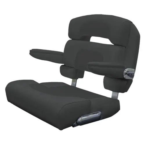 25" Custom Capri Deluxe Helm Chair Capriccio Charcoal 25" Custom Capri Deluxe Helm Chair Capriccio Charcoal