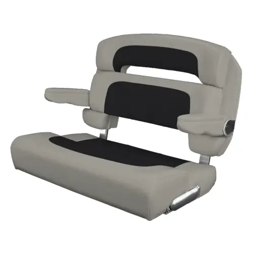 40" Custom Capri Helm Bench, Single Bolster Capriccio Black 40" Custom Capri Helm Bench, Single Bolster Capriccio Black