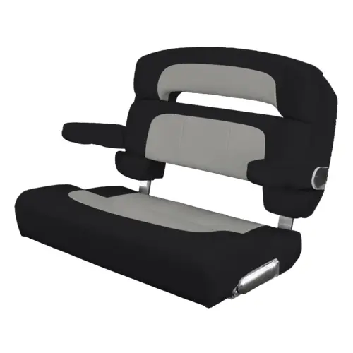 40" Custom Capri Helm Bench, Single Bolster Capriccio Salt 40" Custom Capri Helm Bench, Single Bolster Capriccio Salt