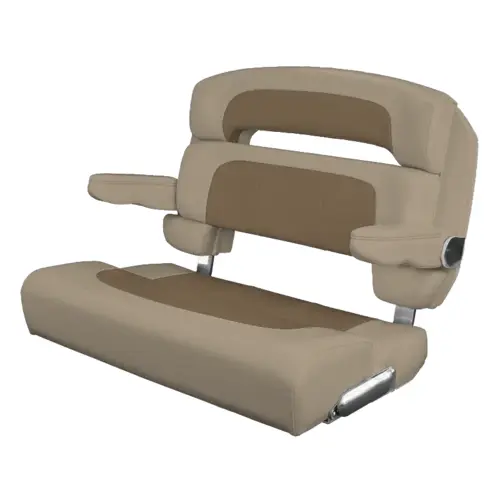 40" Custom Capri Helm Bench, Single Bolster Capriccio Heather Beige 40" Custom Capri Helm Bench, Single Bolster Capriccio Heather Beige