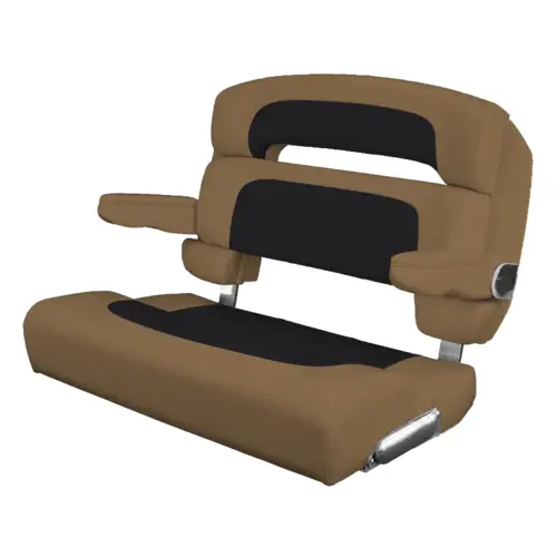 40" Custom Capri Helm Bench, Single Bolster Capriccio Black 40" Custom Capri Helm Bench, Single Bolster Capriccio Black