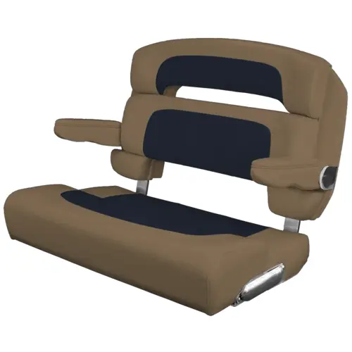Custom Capri Helm Bench Seat, 36" Capriccio Navy Custom Capri Helm Bench Seat, 36" Capriccio Navy