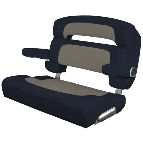 Custom Capri Helm Bench Seat, 36" Capriccio Cadet Grey Custom Capri Helm Bench Seat, 36" Capriccio Cadet Grey