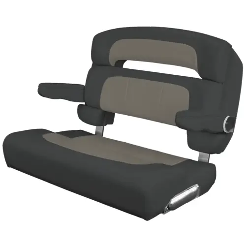 Custom Capri Helm Bench Seat, 36" Capriccio Cadet Grey Custom Capri Helm Bench Seat, 36" Capriccio Cadet Grey