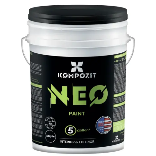 NEO Paint Interior and Exterior, Acrylic White, 5 Gallon Size, Flat Finish NEO Paint Interior and Exterior, Acrylic White, 5 Gallon Size, Flat Finish