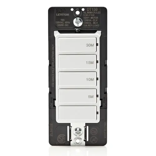 Countdown Timer Decora Indoor 120 V White White Countdown Timer Decora Indoor 120 V White White