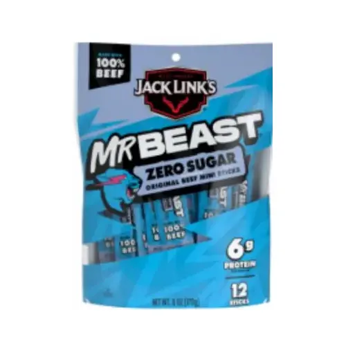 Jack Link's 6 Oz. Zero Sugar Beef Sticks (12-Pack) Jack Link's 6 Oz. Zero Sugar Beef Sticks (12-Pack)