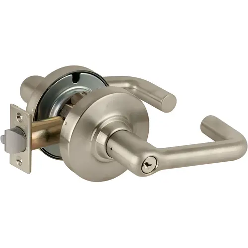 ND Series Faculty Restroom C123 Keyway Tubular with 13-247 Latch 10-025 Strike Satin Nickel Finish ND Series Faculty Restroom C123 Keyway Tubular with 13-247 Latch 10-025 Strike Satin Nickel Finish