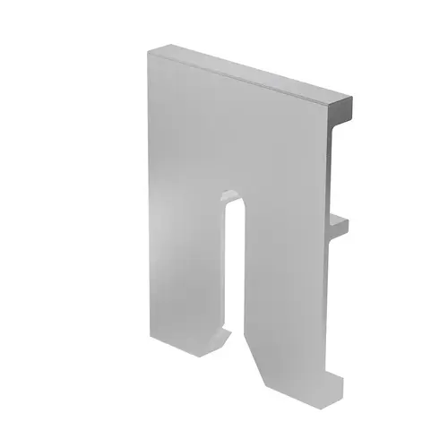TurboFlex Clear Anodized Drain Block for Fascia Mount Base Shoes TurboFlex Clear Anodized Drain Block for Fascia Mount Base Shoes