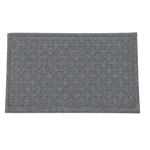 Toccoa Mats Door Mat, 30 in L, 18 in W, Rubber, Slate Gray Toccoa Mats Door Mat, 30 in L, 18 in W, Rubber, Slate Gray