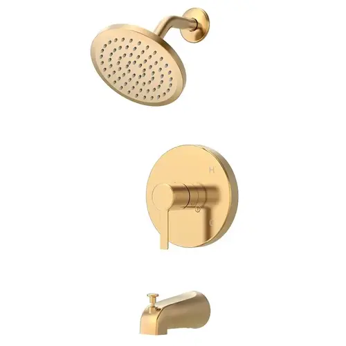 Tub and Shower Faucet, 1-Handle, Pressure Balance, Champagne Gold Tub and Shower Faucet, 1-Handle, Pressure Balance, Champagne Gold