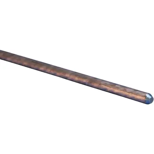 nVent ERICO Ground Rod, 5/8 in Dia Nominal, 8 ft L, Copper-Bonded Steel nVent ERICO Ground Rod, 5/8 in Dia Nominal, 8 ft L, Copper-Bonded Steel